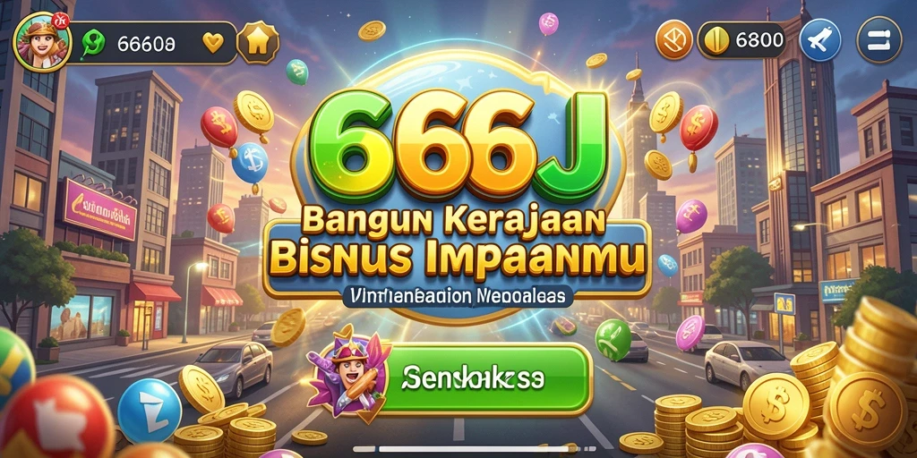 Tampilan gameplay seru dalam 666J yang penuh strategi Tycoon.