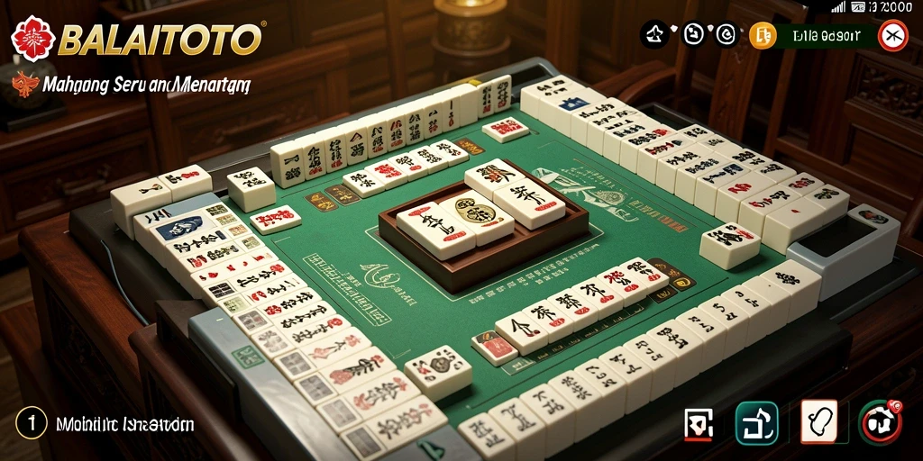 Screenshot utama menunjukkan gameplay Mahjong yang menarik di BALAITOTO.