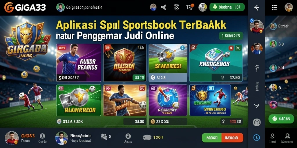 Tampilan utama GIGA33 dengan berbagai pilihan taruhan yang menarik.