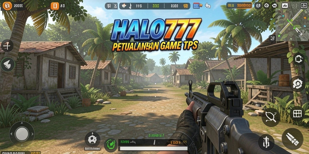 Screenshot gameplay HALO777 menunjukkan aksi tembak-menembak yang mendebarkan.