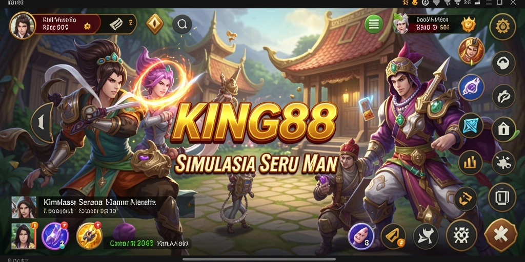 Tangkapan layar menunjukkan gameplay seru dan interaktif KING88 yang menggugah kreativitas.