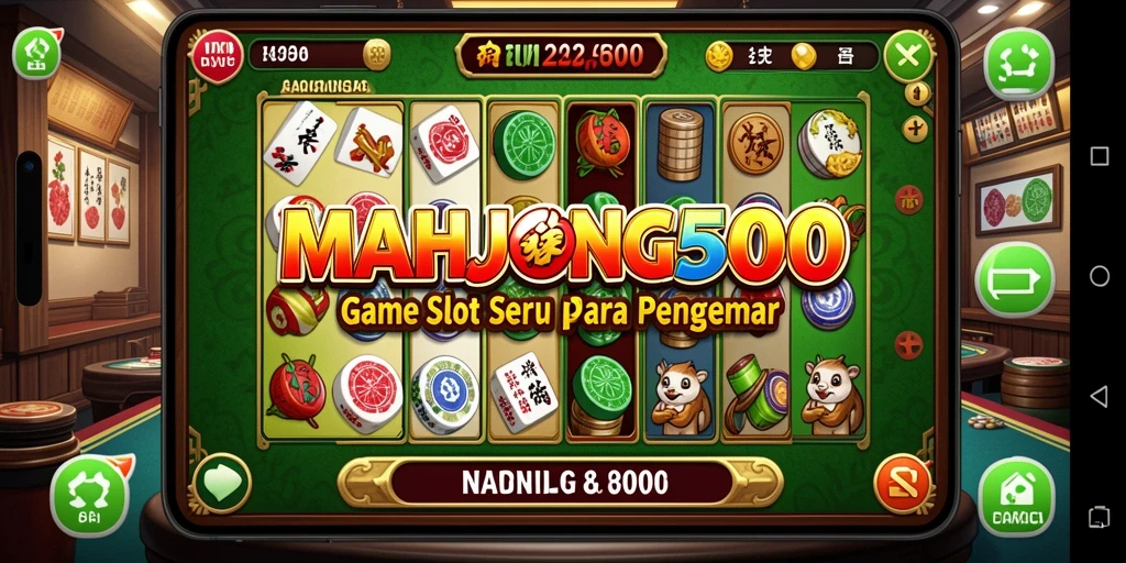 Screenshot gameplay MAHJONG500 dengan tampilan Slot yang menarik.