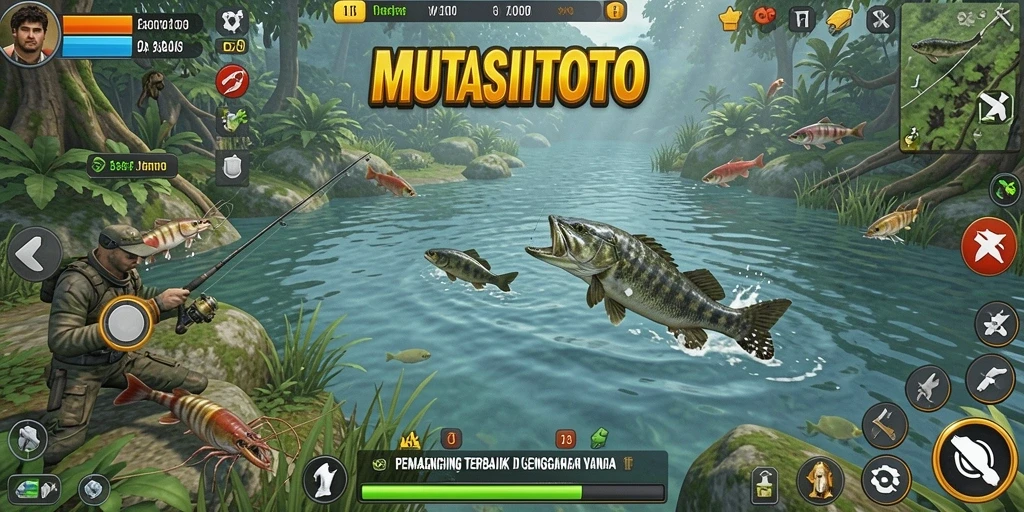 Tampilan menarik dari gameplay Fishing yang menegangkan.