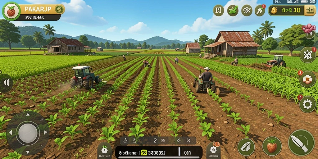 Screenshot utama PAKARJP menampilkan aktivitas berkebun yang menawan.