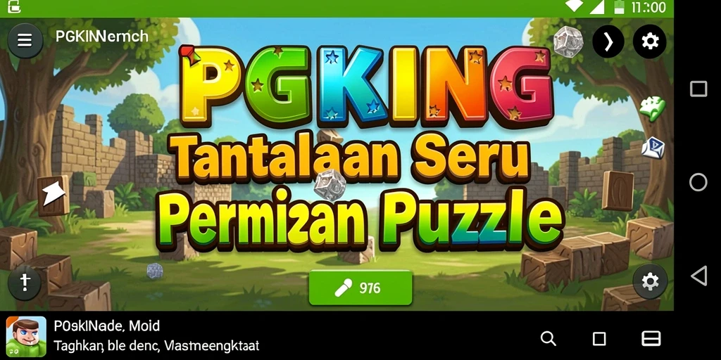 Tangkapan layar PGKING menampilkan gameplay mendebarkan dari puzzle yang menantang.