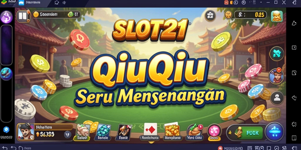 Screenshot menampilkan gameplay QiuQiu yang seru dari SLOT21.