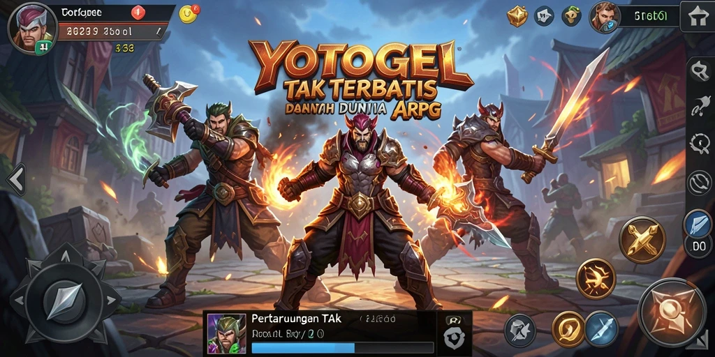Gameplay YOTOGEL dengan pertarungan ARPG yang mendalam.